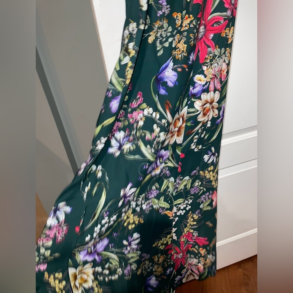 Sachin + Babi Galiana Off-The-Shoudler Green Floral Strapless Gown 💚0, 2, 6, 10 - Picture 11 of 12
